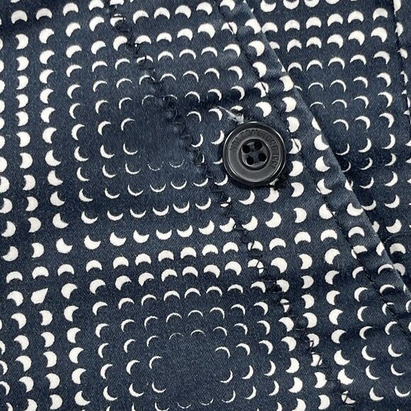 Volcom Chino Shorts Girls 7 Blue White Crescent Golf Blue Black Flat Front - Picture 3 of 12